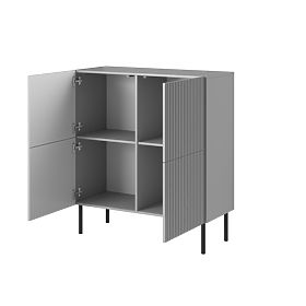 ASENSIO KM-2 Light Gray Dresser, Legs: Black (2p=1pc)