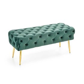 ATHENA Bench Dark Green / Gold, Halmar