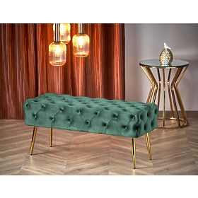 ATHENA Bench Dark Green / Gold, Halmar