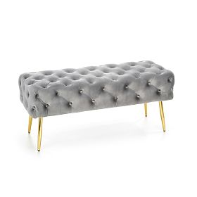 ATHENA Bench Grey / Gold (1p=1pc), Halmar