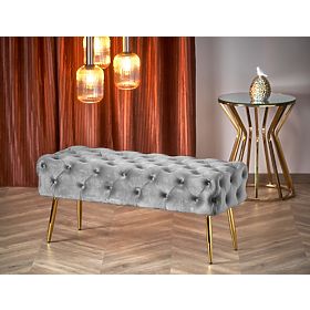 ATHENA Bench Grey / Gold (1p=1pc), Halmar