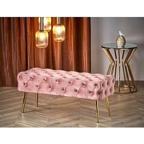 ATHENA bench pink / gold (1p=1pc), Halmar