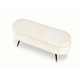 AVEIRO Bench with Storage, Cream