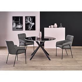 AVELAR Tabletop - Black / White, Frame - Black, Halmar