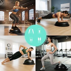 Balance Platform with Expanders Half-Sphere Balance Trainer + Pump ModernHome, MOVEPRO