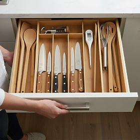 Bamboo Cutlery Organizer IKAR