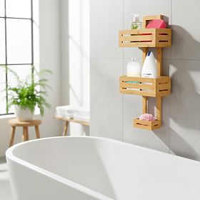 Bamboo Shelf MANILA 3 Levels for Kitchen and Bathroom