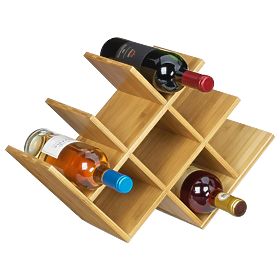 Bamboo Wine Rack SOLARIS Natural