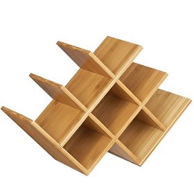 Bamboo Wine Rack SOLARIS Natural