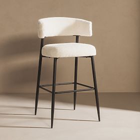 Bar Stool Rosario Cream/Black Legs