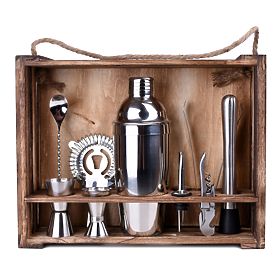 Bartender Set LOGAN 11 Pieces with Box