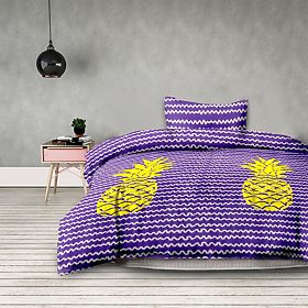 BASIC Bedding - AMELIAHOME Purple Color Printed Design Modern Style 155x220*2+80x80