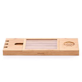 Bathroom Accessories MELEDYN Light Brown Boho Style Freestanding for Indoor Use Homede