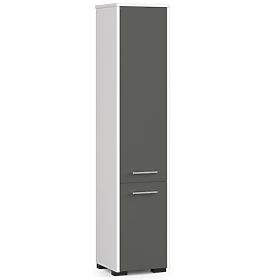 BATHROOM CABINET FIN COLUMN 30 2D 140cm WHITE / GRAY