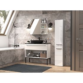 Bathroom Cabinet Nel II WHITE GLOSS