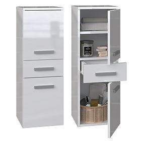 Bathroom Cabinet Nel V DDS WHITE GLOSS