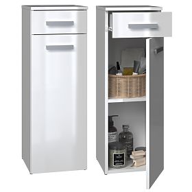 Bathroom Cabinet Nel V DS WHITE GLOSS
