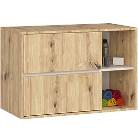 BATHROOM CABINET UNDER SINK VAMI W90 2SZ 2P OAK ARTISAN / CASHMERE