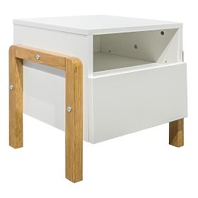 Bedside table Viktor - white, Kocot Kids