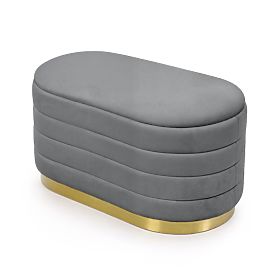 BELLA GRAPHITE POUF