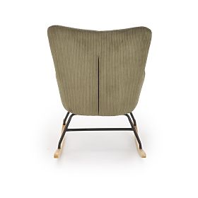 BELMIRO Relaxation Chair with Rocking Function, Olive (1p=1pc), Halmar