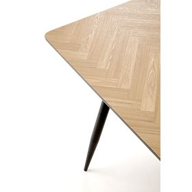 BERTO Table Top - Natural, Leg - Black (2p=1pc), Halmar