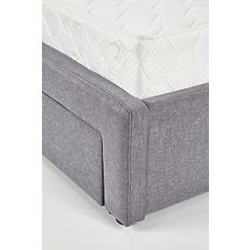 BETINA 160 Bed with Drawers Gray (4p=1pc), Halmar