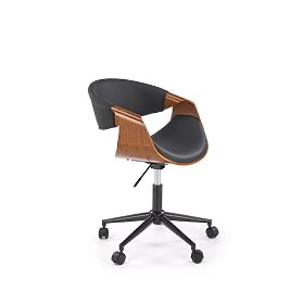 BILBO Office Chair Black/Walnut (1p=1pc), Halmar