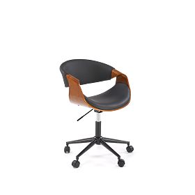 BILBO Office Chair Black/Walnut (1p=1pc), Halmar