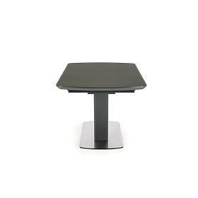 BILOTTI Extendable Table, Matt Anthracite / Walnut, Halmar