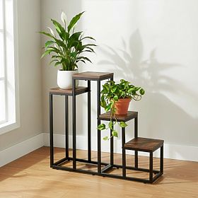Black Plant Stand Pallen Old Oak