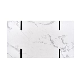 BLANCA Coffee Table White Marble – Black, Halmar