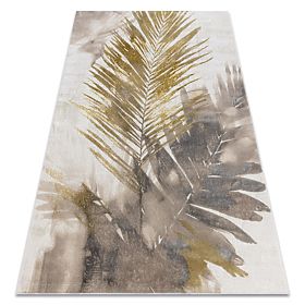 BLISS Z216AZ137 Rug Cream / Gold - Palm Leaves, Modern, Textured, F.H.Kabis
