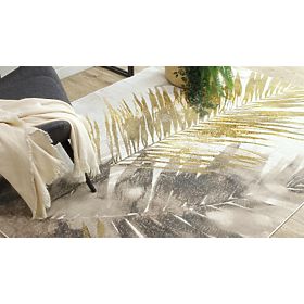 BLISS Z216AZ137 Rug Cream / Gold - Palm Leaves, Modern, Textured, F.H.Kabis