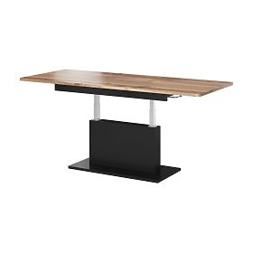 BUSETTI Coffee Table Top: Wotan Oak, Legs: Matte Black (2p=1pc)