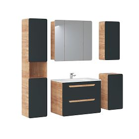 Cabinet Under Sink 80 cm 2 Drawers
