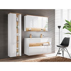 Cabinet with Mirror 120 cm 3 Doors