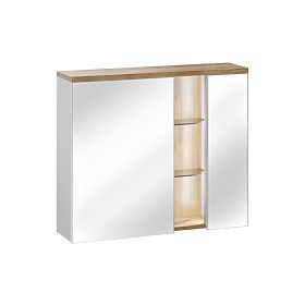 Cabinet with Mirror 80 cm 2 Doors