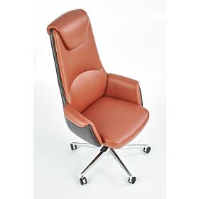 Office Chair CALVANO, Dark Brown / Light Brown, Halmar