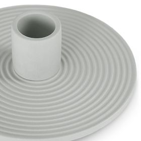 Candleholder MORAB Grey Color Boho Style for Interior AmeliaHome