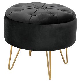 CARO BLACK POUF