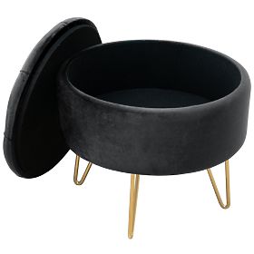CARO BLACK POUF
