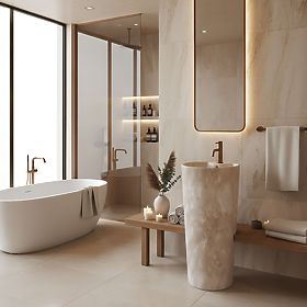 Ceramic Freestanding Washbasin Blanka Savana Matt