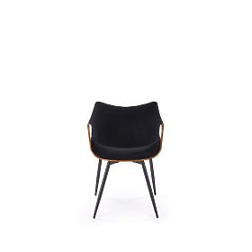 Chair K586, walnut/black (1p=1pc)