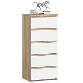 CHEST OF DRAWERS CL5 PK OAK SONOMA / WHITE