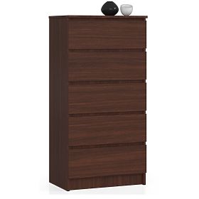 CHEST OF DRAWERS K 60 cm 5 DRAWERS PK WENGE