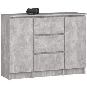 CHEST OF DRAWERS K100 2D 3SZ PK CONCRETE
