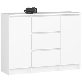 CHEST OF DRAWERS K100 2D 3SZ PK WHITE