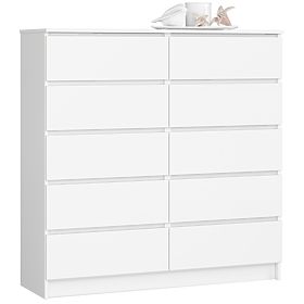 CHEST OF DRAWERS K120 10SZ CLP PK WHITE