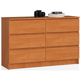 CHEST OF DRAWERS K120 6 DRAWERS CLP PK ALDER